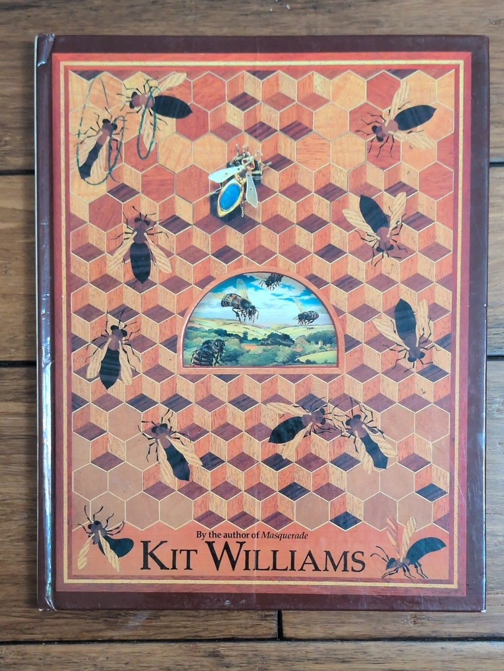Rare Vintage 1984 Kit Williams "Book Without a Name" Hardcover (Bee Cover)